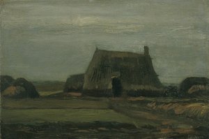 Farm with Stacks of Peat